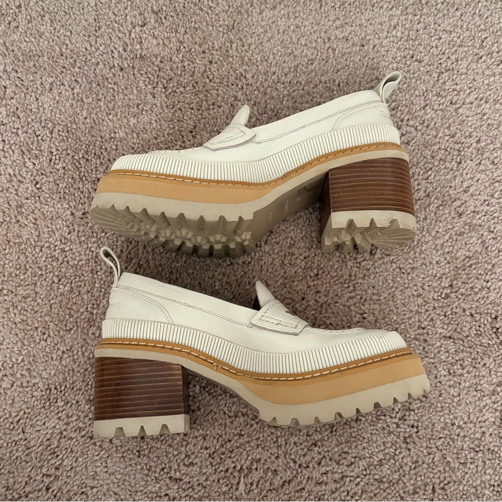 SEE BY CHLOÉ Beige Mahalia Loafers
Platform Heels Size 36